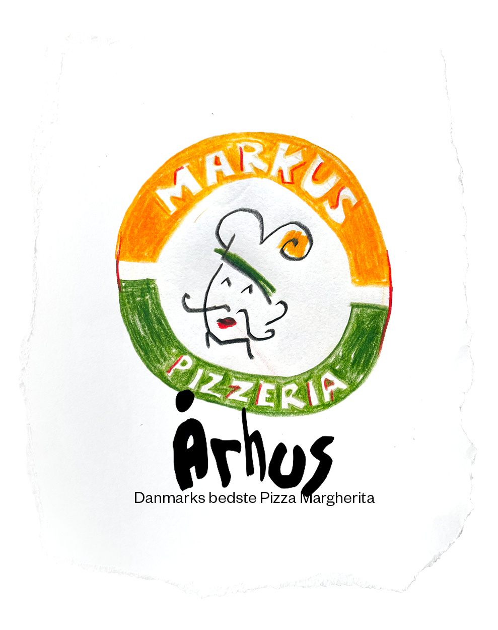 markus pizza illustration tegning